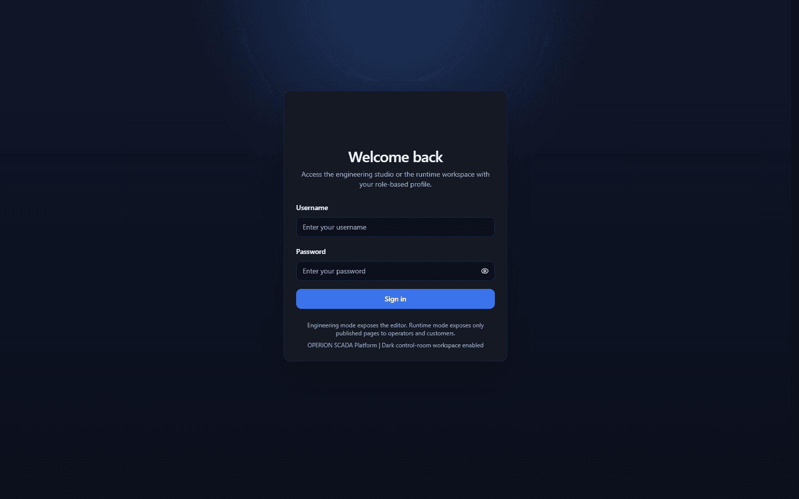 Operion studio access